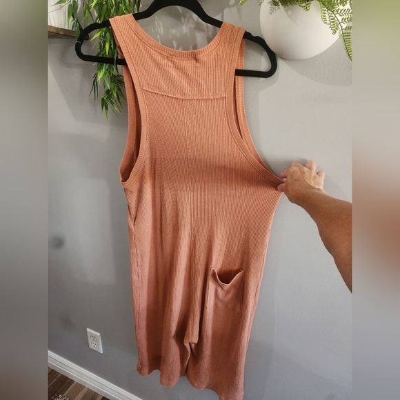 Free People Beach Ribbed Cropped Jumpsuit - Picture 8 of 9